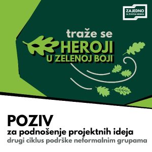 Program "Heroji u zelenoj boji" će u 2025. godini podržati 10 neformalnih grupa građana 6 heroji u zelenoj boji