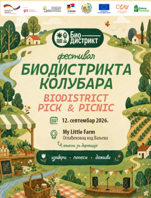 Prvi Festival Biodistrikta Kolubara, „Biodistrict Pick & Picnic“ 12. septembra u Oglađenovcu kod Valjeva 11 biodistrikt kolubara